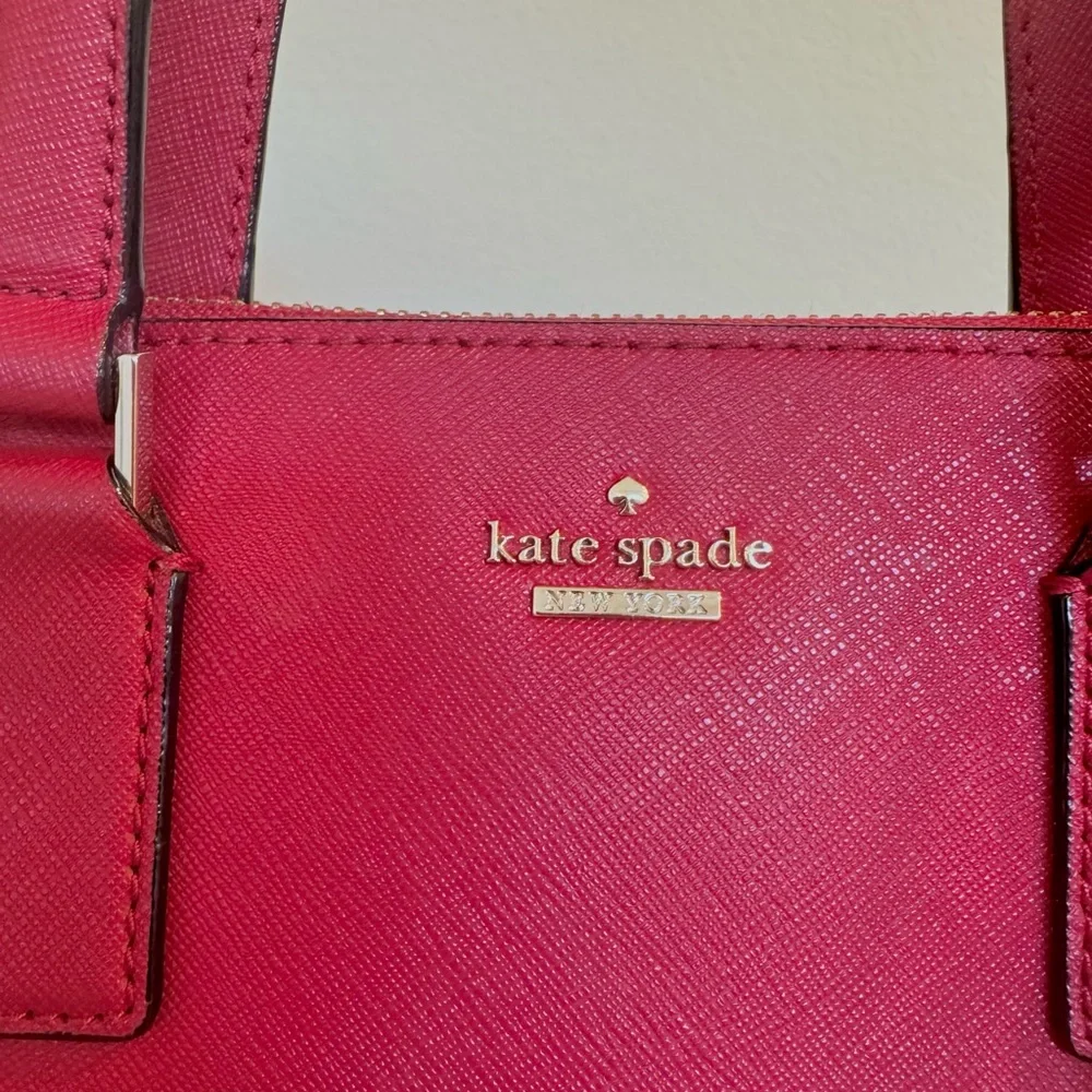 Kate Spade Red Satchel Handbag - Picture 3 of 7